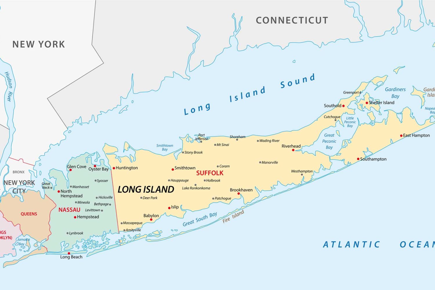 long island map
